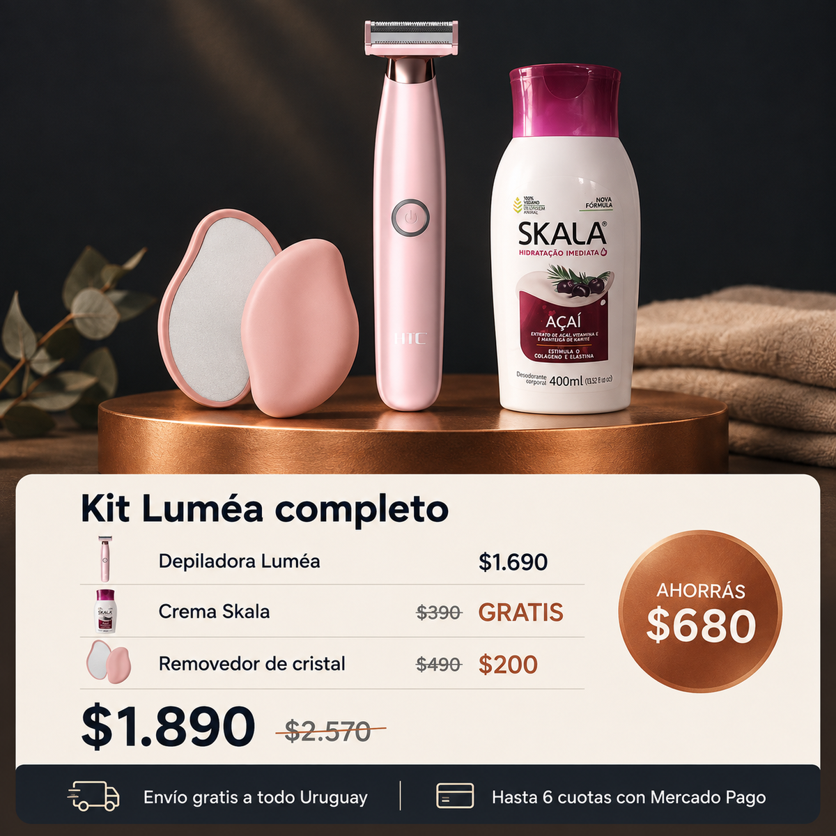 Luméa | Depiladora Corporal de Precisión