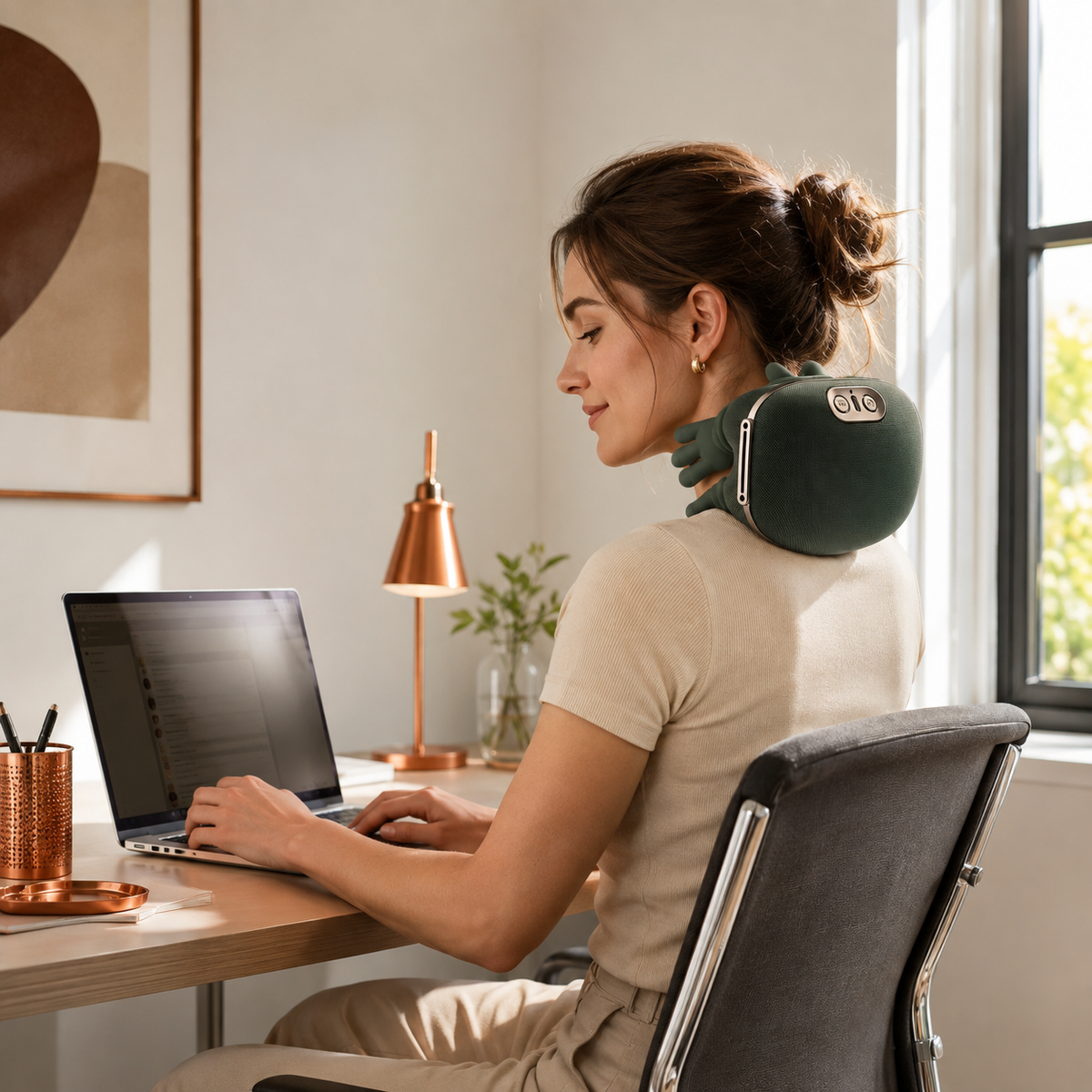 KOVA | Masajeador Eléctrico con Calor — Como un Spa, en tu Sillón